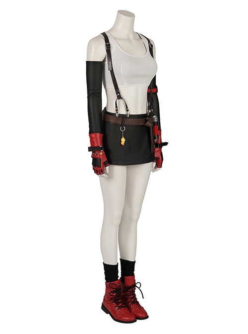 Final Fantasy VII Remake Halloween Cosplay Tifa Lockhart Costume Set