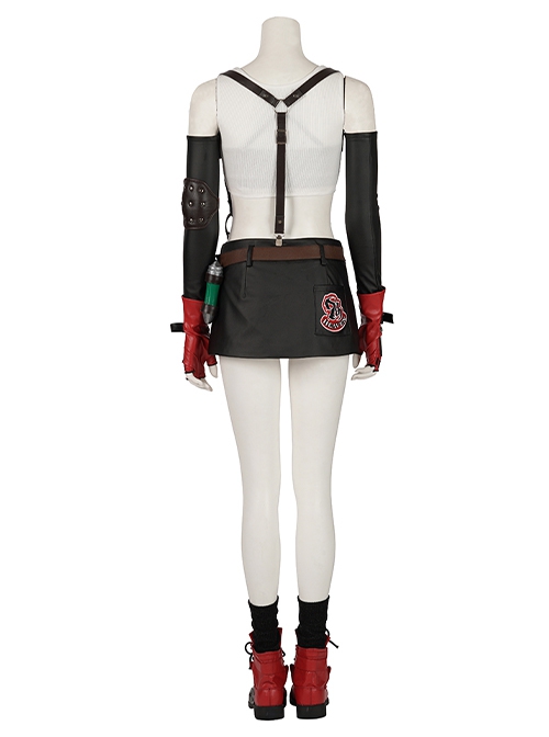 Final Fantasy VII Remake Halloween Cosplay Tifa Lockhart Costume Set