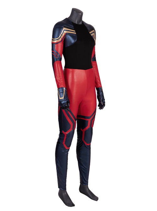 The Avengers 4 Endgame Halloween Cosplay Captain Marvel Carol Danvers Costume Bodysuit