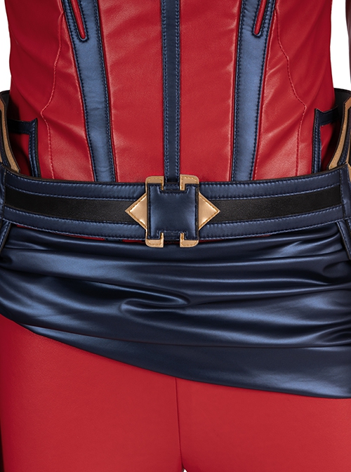 The Avengers 4 Endgame Halloween Cosplay Captain Marvel Carol Danvers Accessories Dark Blue Waistband And Apron