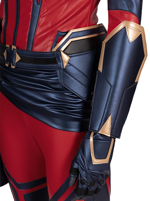 The Avengers 4 Endgame Halloween Cosplay Captain Marvel Carol Danvers Accessories Dark Blue Waistband And Apron