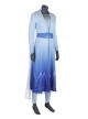 Frozen 2 Halloween Cosplay Elsa Blue Dress Suit Costume Full Set Without Shoes