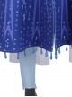 Frozen 2 Halloween Cosplay Elsa Blue Dress Suit Costume Full Set Without Shoes