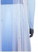 Frozen 2 Halloween Cosplay Elsa Blue Dress Suit Costume Blue Gradient Outerwear