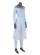 Frozen 2 Halloween Cosplay Elsa Blue Dress Suit Costume Blue Dress