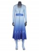 Frozen 2 Halloween Cosplay Elsa Blue Dress Suit Costume Blue Trousers