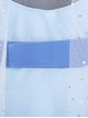 Frozen 2 Halloween Cosplay Elsa Blue Dress Suit Accessories Blue Girdle