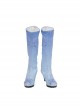 Frozen 2 Halloween Cosplay Elsa Blue Dress Suit Accessories Blue Gradient Boots