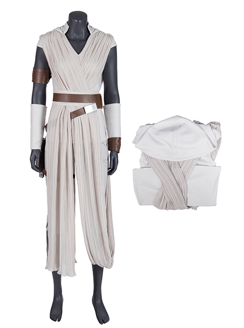 Star Wars The Rise Of Skywalker Halloween Cosplay Rey Skywalker Costume Gray Top