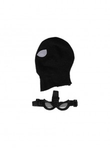 Spider-Man Far From Home Halloween Cosplay Peter Parker Sneak Version Black Battle Suit Accessories Headcover And Eye Mask