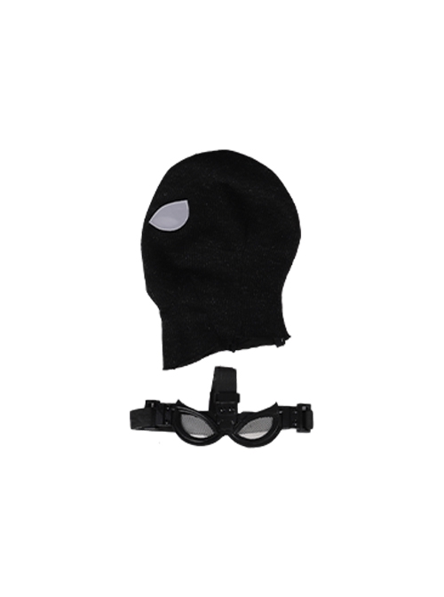 Spider-Man Far From Home Halloween Cosplay Peter Parker Sneak Version Black Battle Suit Accessories Headcover And Eye Mask