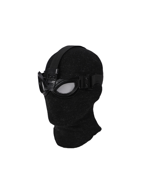 Spider-Man Far From Home Halloween Cosplay Peter Parker Sneak Version Black Battle Suit Accessories Headcover And Eye Mask