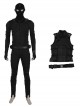 Spider-Man Far From Home Halloween Cosplay Peter Parker Sneak Version Black Battle Suit Costume Black Vest And Waistband