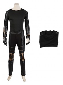 Avengers Endgame Halloween Cosplay Hawkeye Clint Barton Costume Black Bottoming Top