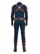 Avengers Endgame Halloween Cosplay Captain America Steve Rogers Battle Suit Costume Full Set Without Hat