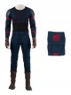 Avengers Endgame Halloween Cosplay Captain America Steve Rogers Battle Suit Costume Blue Pants