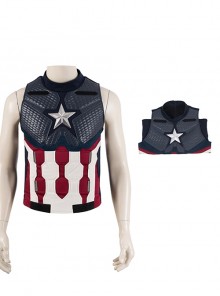 Avengers Endgame Halloween Cosplay Captain America Steve Rogers Battle Suit Costume Vest