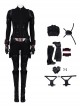 Avengers Endgame Halloween Cosplay Black Widow Natasha Romanoff Black Battle Suit Costume Full Set