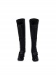 Avengers Endgame Halloween Cosplay Black Widow Natasha Romanoff Black Battle Suit Accessories Black Boots