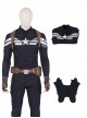 Avengers Endgame Halloween Cosplay Captain America Steve Rogers Pure Color Battle Suit Costume Shoulder Collar And Top