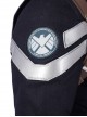 Avengers Endgame Halloween Cosplay Captain America Steve Rogers Pure Color Battle Suit Costume Shoulder Collar And Top