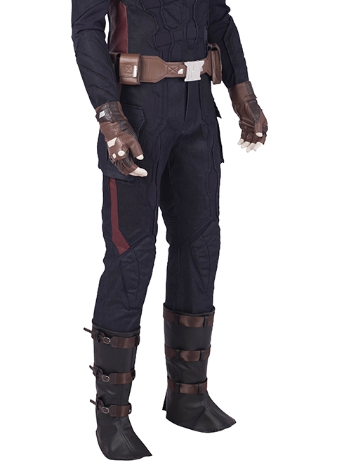 Avengers Endgame Halloween Cosplay Captain America Steve Rogers Pure Color Battle Suit Costume Trousers