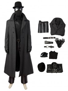 Spider-Man Into The Spider-Verse Halloween Cosplay Spider-Man Noir Peter Parker Costume Set