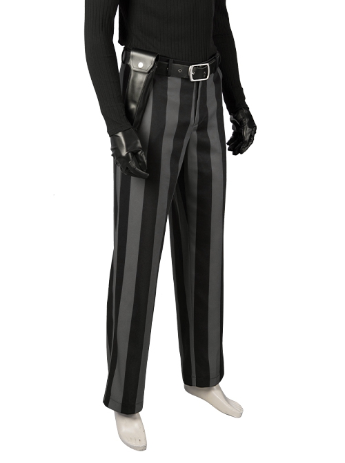 Spider-Man Into The Spider-Verse Halloween Cosplay Spider-Man Noir Peter Parker Costume Black Trousers