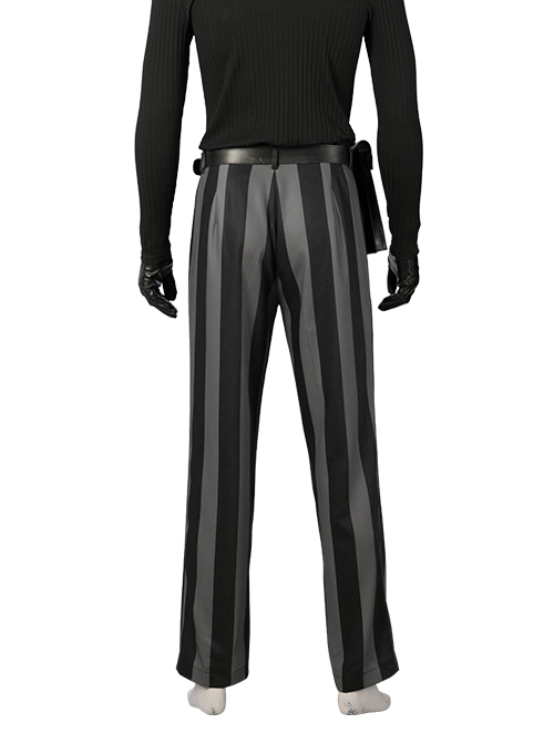 Spider-Man Into The Spider-Verse Halloween Cosplay Spider-Man Noir Peter Parker Costume Black Trousers