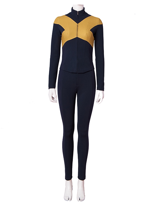 X-Men Dark Phoenix Halloween Cosplay Female X-Men College Uniform Costume Dark Blue Trousers