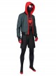 Spider-Man Into The Spider-Verse Halloween Cosplay Spider-Man Miles Morales Costume Male Version Hoodie Full Set Without Bodysuit