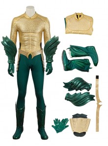 Aquaman Halloween Cosplay Arthur Curry Battle Suit Costume Full Set