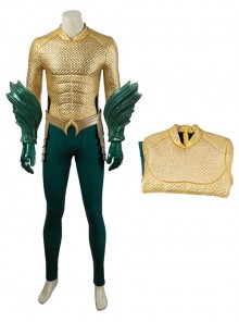 Aquaman Halloween Cosplay Arthur Curry Battle Suit Costume Bodysuit