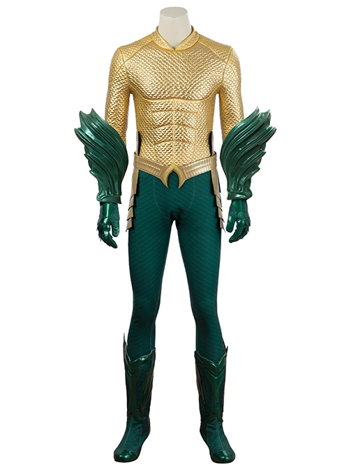 Aquaman Halloween Cosplay Arthur Curry Battle Suit Accessories Golden Belt And Apron