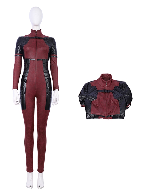 Comics Lady Deadpool Halloween Cosplay Wanda Wilson Costume Bodysuit