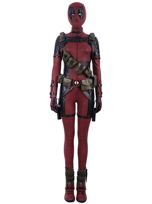 Comics Lady Deadpool Halloween Cosplay Wanda Wilson Accessories Back Straps And Waistband Bags Component