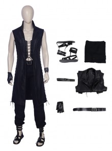 Devil May Cry 5 Halloween Cosplay V The Mysterious One Costume Black Long Vest Full Set