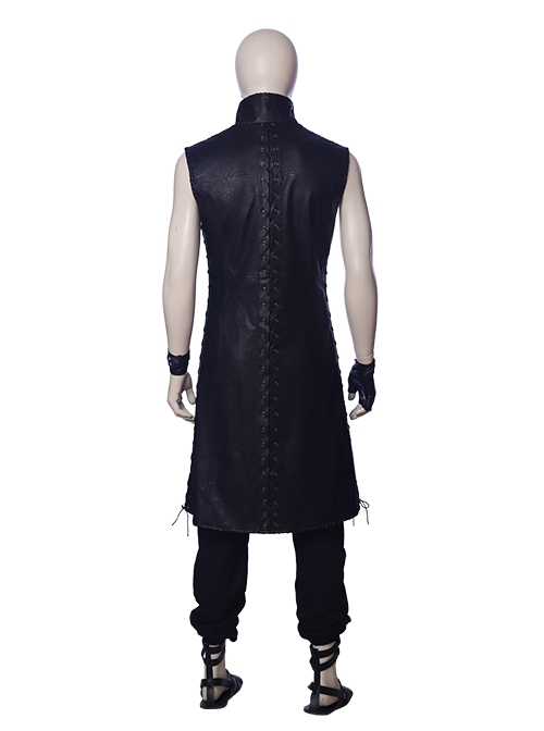 Devil May Cry 5 Halloween Cosplay V The Mysterious One Costume Black Long Vest Full Set