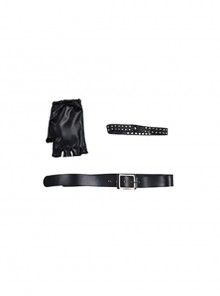 Devil May Cry 5 Halloween Cosplay V The Mysterious One Black Long Vest Suit Accessories Belt And Wristband And Gloves