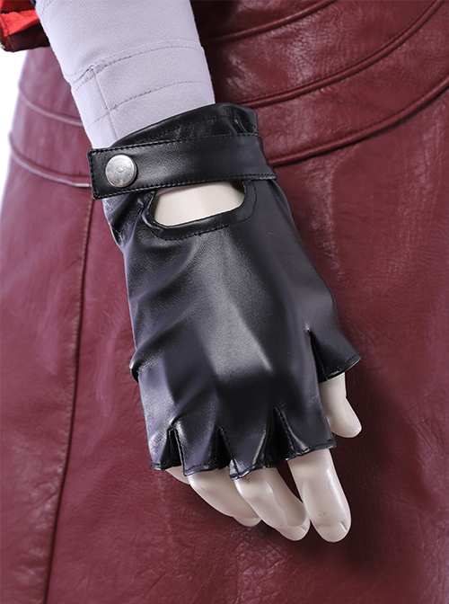 Devil May Cry 5 Halloween Cosplay Dante Long Sleeve Windbreaker Version Accessories Black Gloves