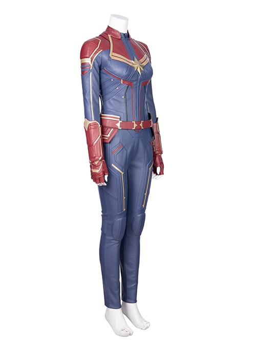 Captain Marvel Halloween Cosplay Carol Danvers Movie Poster Version Costume Full Set