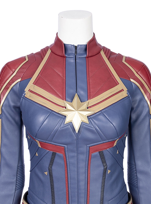 Captain Marvel Halloween Cosplay Carol Danvers Movie Poster Version Costume Vest