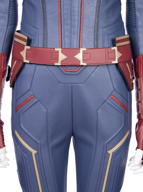 Captain Marvel Halloween Cosplay Carol Danvers Movie Poster Version Accessories Red Waistband