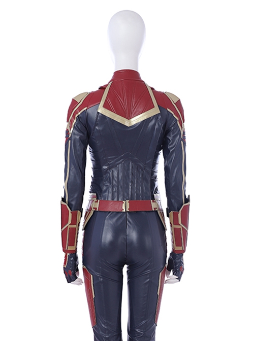 Captain Marvel Halloween Cosplay Carol Danvers Red Version Battle Suit Costume Vest