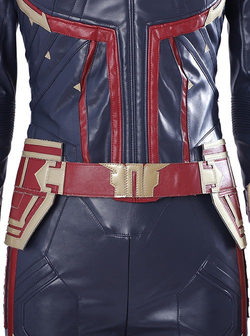 Captain Marvel Halloween Cosplay Carol Danvers Red Version Battle Suit Accessories Red Waistband