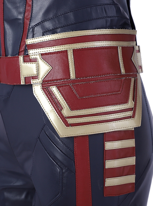 Captain Marvel Halloween Cosplay Carol Danvers Red Version Battle Suit Accessories Red Waistband