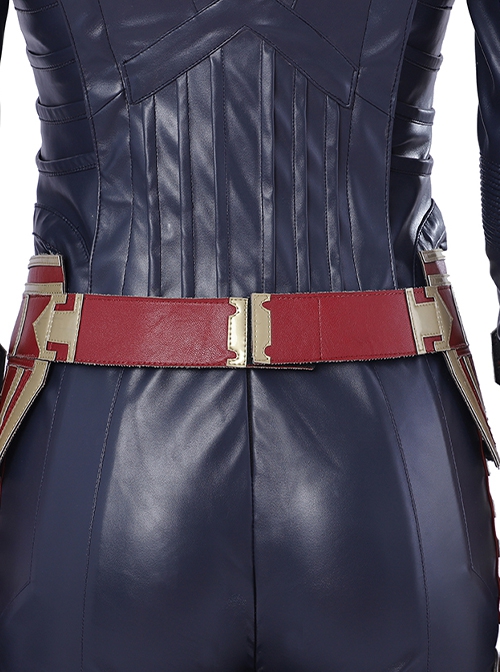 Captain Marvel Halloween Cosplay Carol Danvers Red Version Battle Suit Accessories Red Waistband