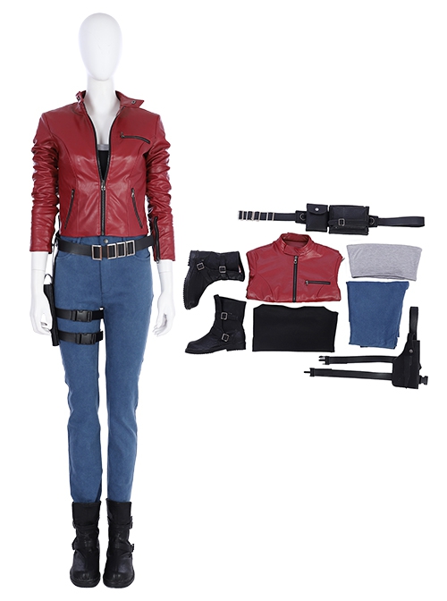 Biohazard Re 2 Halloween Cosplay Claire Redfield Costume Full Set