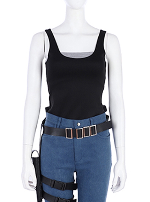 Biohazard Re 2 Halloween Cosplay Claire Redfield Costume Tube Top And Vest