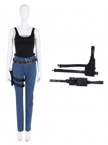 Biohazard Re 2 Halloween Cosplay Claire Redfield Accessories Black Holster And Belt Components